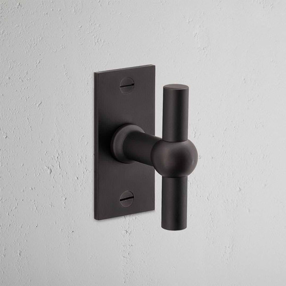 Harper T-Bar Short Plate Fixed Door Handle | Knob handles | Corston Architectural Detail