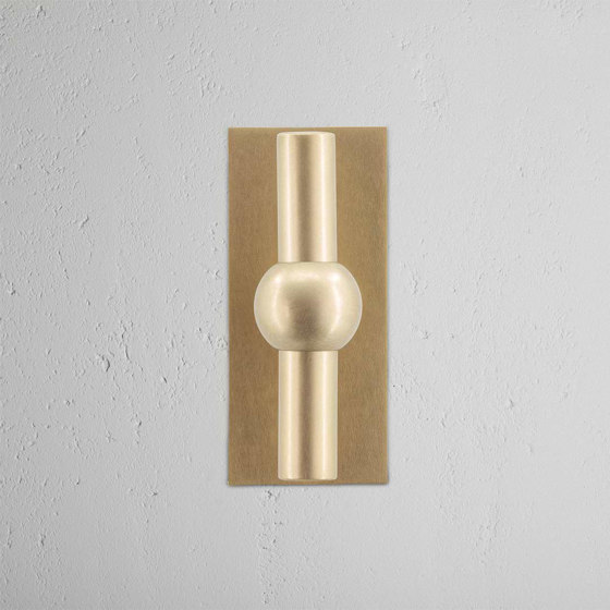 Manilla para puertas Harper T con placa corta (con muelle) | Pomos | Corston Architectural Detail