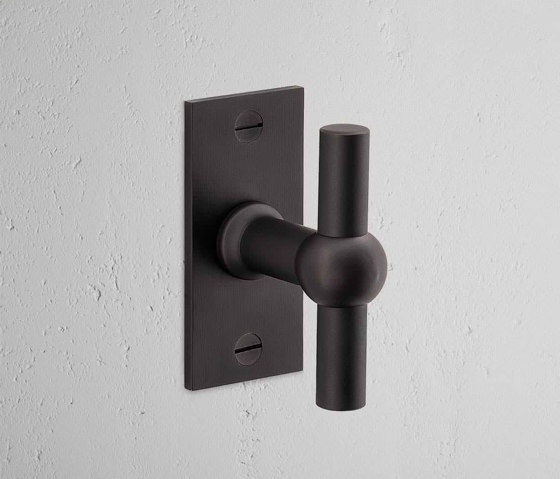 Harper T-Bar Short Plate Sprung Door Handle | Knob handles | Corston Architectural Detail