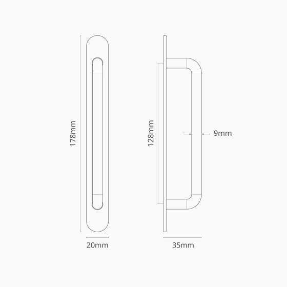 Kilburn Furniture Handle 128mm | Pull handles | Corston Architectural Detail