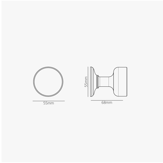 Onslow Fixed Door Knob | Knob handles | Corston Architectural Detail