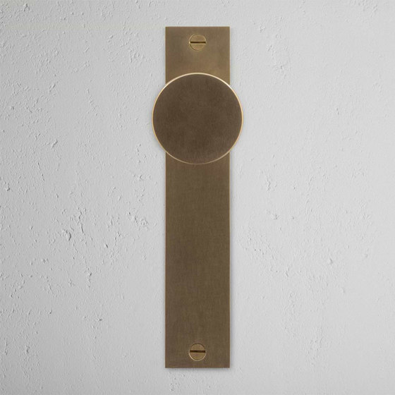 Onslow Long Plate Fixed Door Knob | Knob handles | Corston Architectural Detail