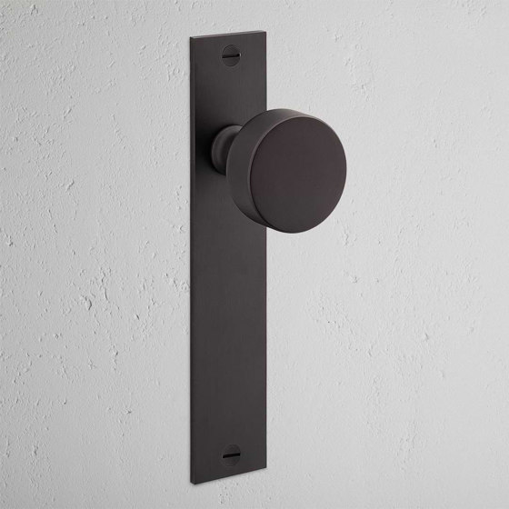 Onslow Long Plate Fixed Door Knob | Knob handles | Corston Architectural Detail