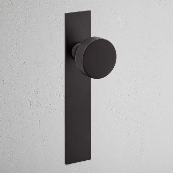 Onslow Long Plate Fixed Door Knob | Knob handles | Corston Architectural Detail