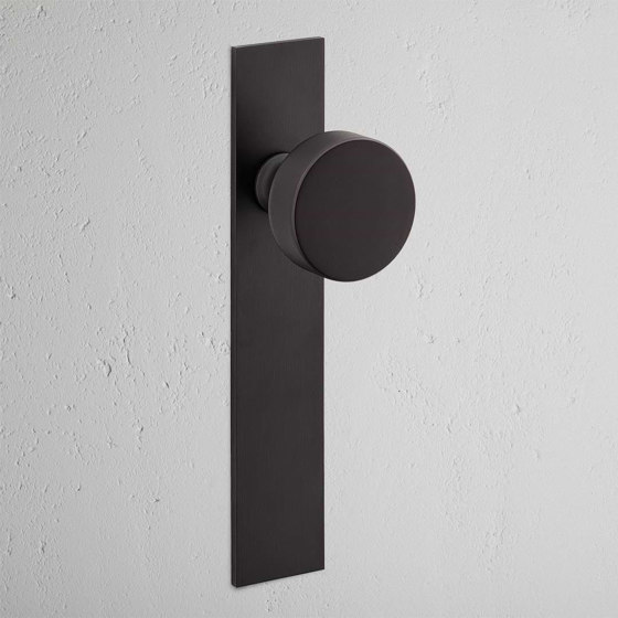 Onslow Long Plate Sprung Door Knob | Knob handles | Corston Architectural Detail