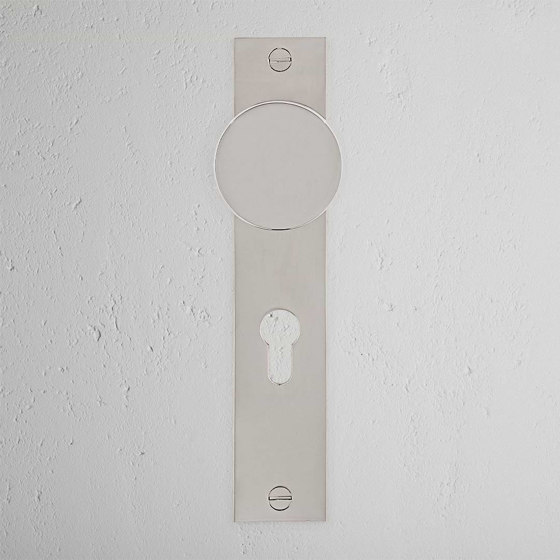 Onslow Pomello per porta con Molla e Serratura Euro su Placca Lunga | Pomoli porta | Corston Architectural Detail