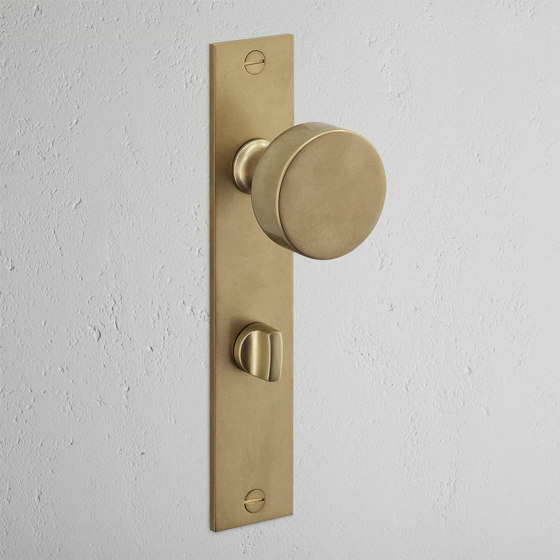 Onslow Long Plate Sprung Door Knob & Thumbturn | Knob handles | Corston Architectural Detail