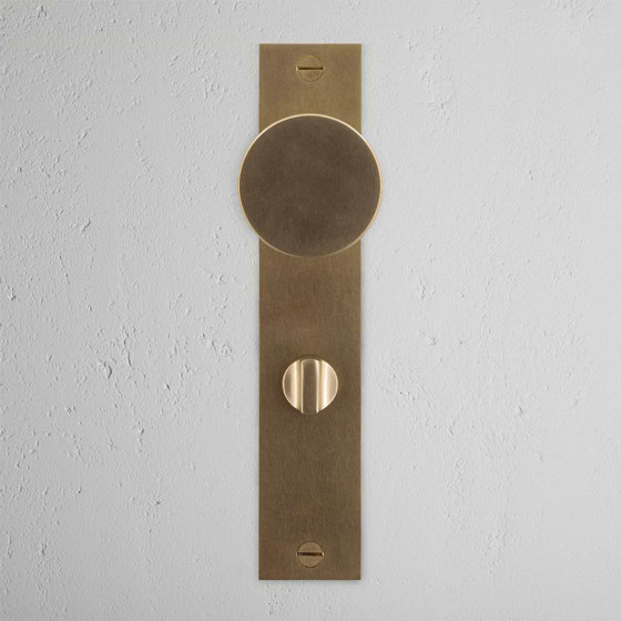 Onslow Long Plate Sprung Door Knob & Thumbturn | Knob handles | Corston Architectural Detail