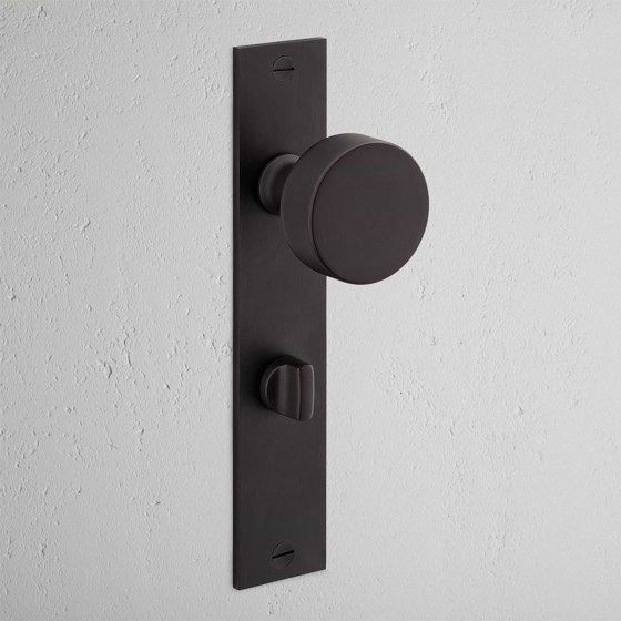 Onslow Long Plate Sprung Door Knob & Thumbturn | Knob handles | Corston Architectural Detail