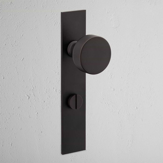 Onslow Long Plate Sprung Door Knob & Thumbturn | Knob handles | Corston Architectural Detail