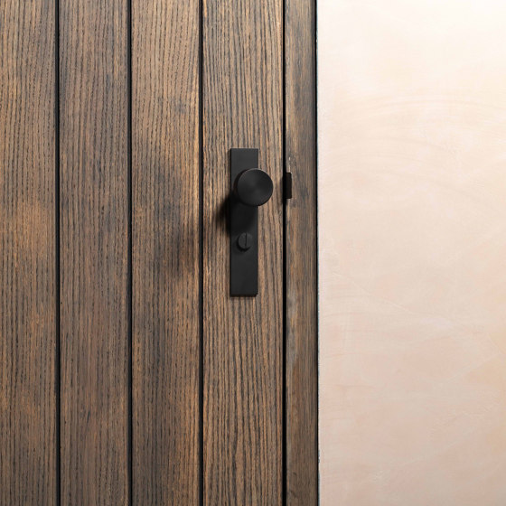 Onslow Long Plate Sprung Door Knob & Thumbturn | Knob handles | Corston Architectural Detail