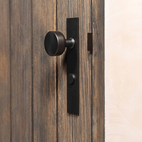 Onslow Long Plate Sprung Door Knob & Thumbturn | Knob handles | Corston Architectural Detail