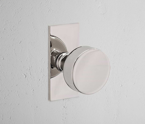 Onslow Short Plate Fixed Door Knob | Knob handles | Corston Architectural Detail