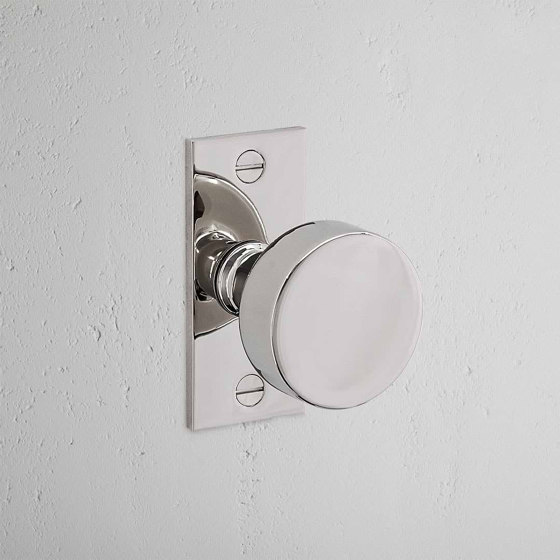 Onslow Short Plate Fixed Door Knob | Knob handles | Corston Architectural Detail