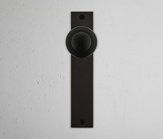 Poplar Long Plate Fixed Door Knob | Knob handles | Corston Architectural Detail