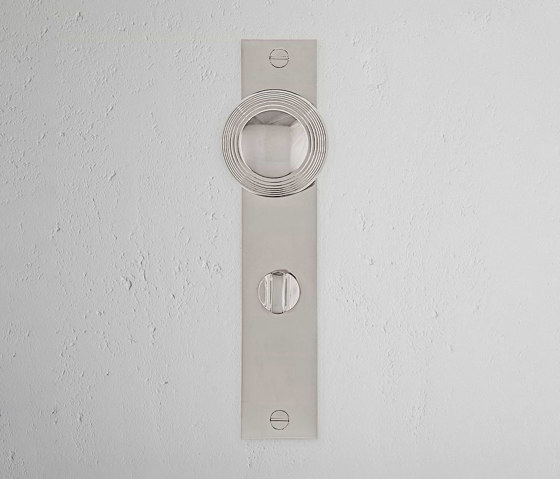 Poplar Bouton de Porte à Ressort à Plaque Longue et Barrette Tournante | Boutons de porte | Corston Architectural Detail