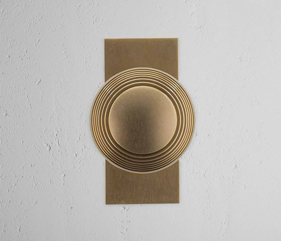 Poplar Short Plate Fixed Door Knob | Knob handles | Corston Architectural Detail