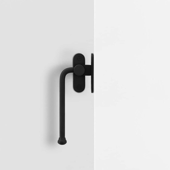 Southbank Casement Window Handle With Plate Left | Lever window handles | Corston Architectural Detail