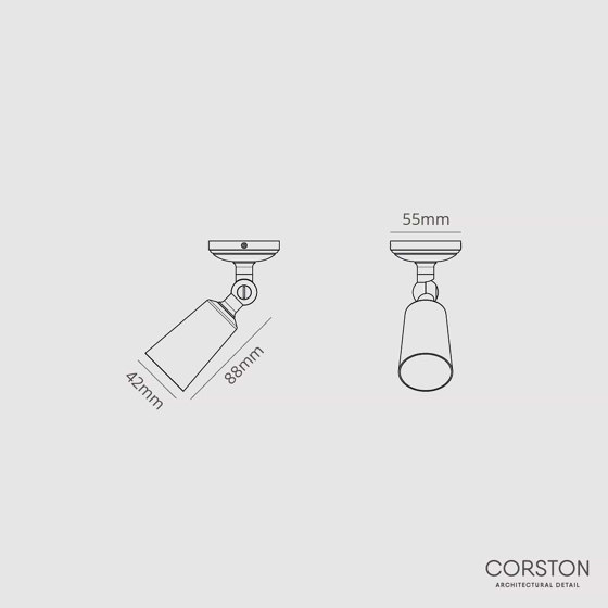 Baylis Small Single Spotlight (35mm) | Ceiling lights | Corston Architectural Detail