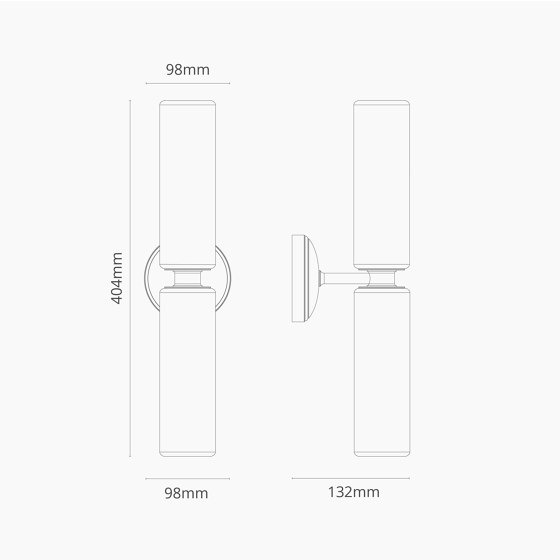 Claremont Applique Media in Porcellana Fina | Lampade parete | Corston Architectural Detail