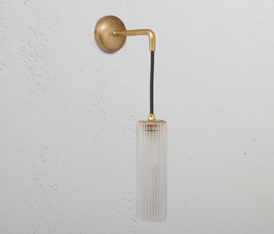 Claremont Small Hanging Wall Light Fluted Glass | Wall lights | Corston Architectural Detail