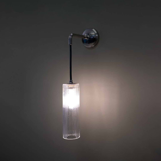 Claremont Small Hanging Wall Light Fluted Glass | Wall lights | Corston Architectural Detail