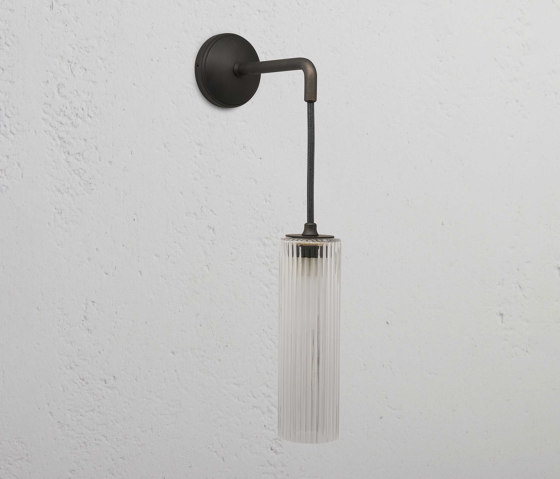 Claremont Small Hanging Wall Light Fluted Glass | Wall lights | Corston Architectural Detail