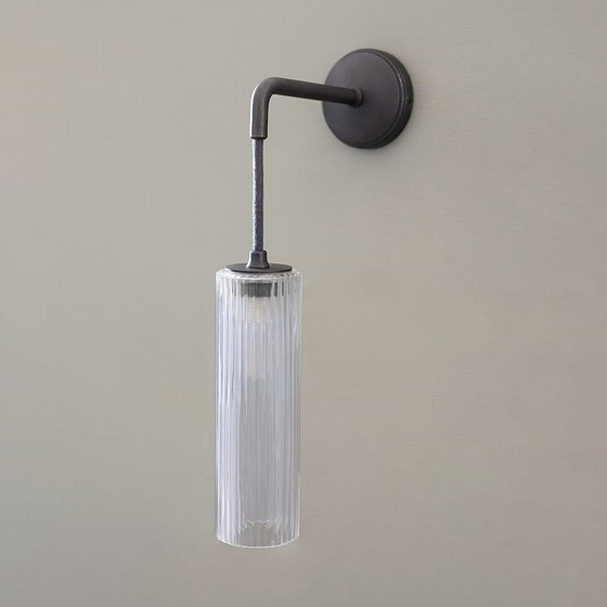 Claremont Small Hanging Wall Light Fluted Glass | Wall lights | Corston Architectural Detail