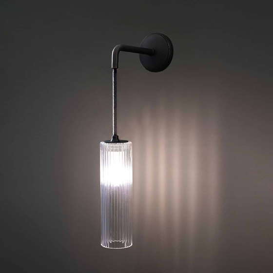 Claremont Small Hanging Wall Light Fluted Glass | Wall lights | Corston Architectural Detail