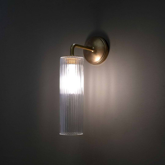 Claremont Small Wall Light Fluted Glass | Wall lights | Corston Architectural Detail