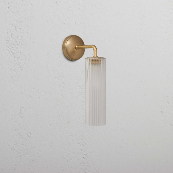 Claremont Small Wall Light Fluted Glass | Wall lights | Corston Architectural Detail