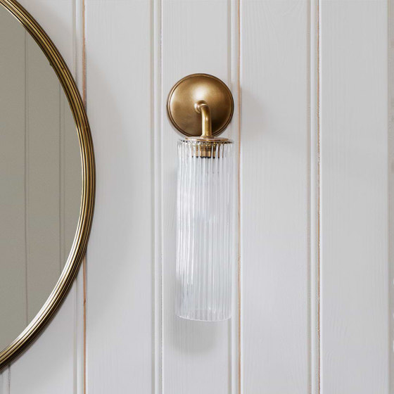 Claremont Small Wall Light Fluted Glass | Wall lights | Corston Architectural Detail