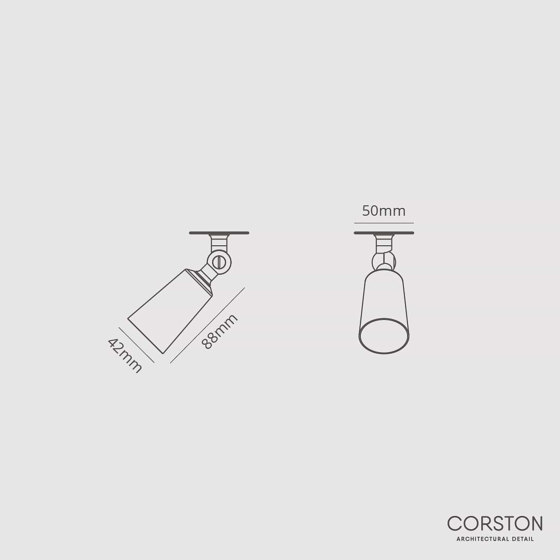 Perryn Small Single Spotlight (35mm) | Ceiling lights | Corston Architectural Detail