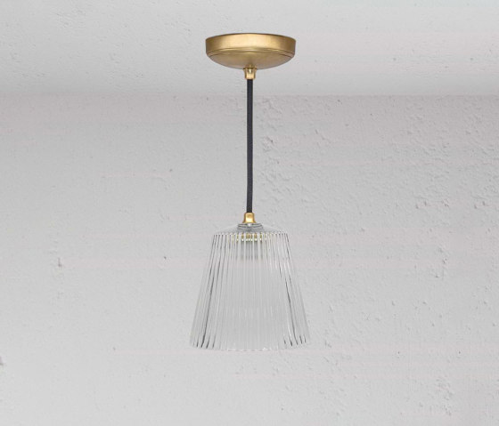 Richmond Medium Pendant Light Fluted Glass | Suspended lights | Corston Architectural Detail