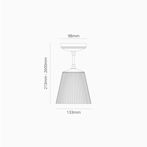 Richmond Medium Pendant Light Fluted Glass | Suspended lights | Corston Architectural Detail