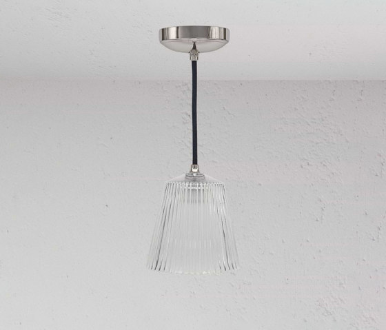 Richmond Medium Pendant Light Fluted Glass | Suspended lights | Corston Architectural Detail