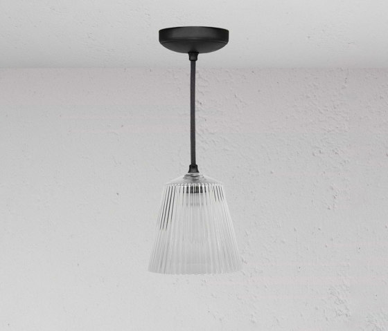 Richmond Medium Pendant Light Fluted Glass | Suspended lights | Corston Architectural Detail