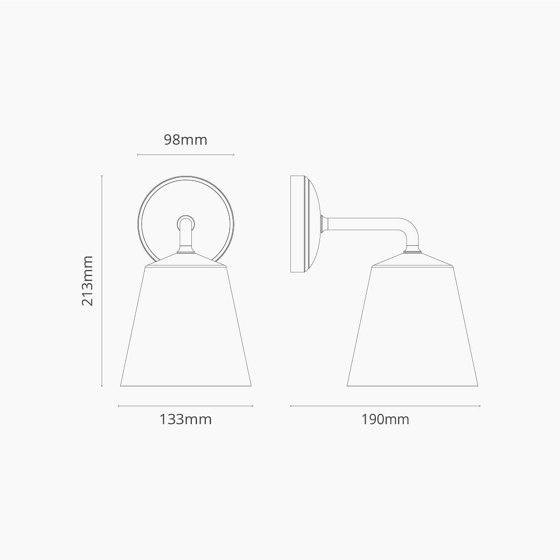 Richmond Medium Wall Light Fine Porcelain | Wall lights | Corston Architectural Detail