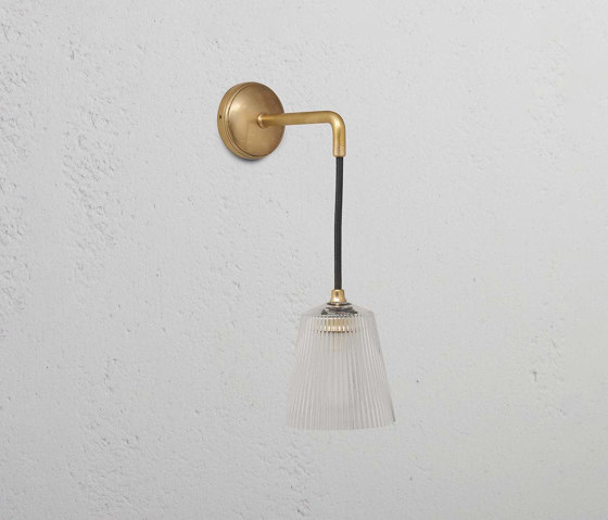 Richmond Small Hanging Wall Light Fluted Glass | Wall lights | Corston Architectural Detail