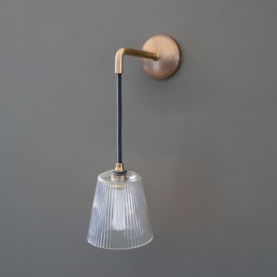 Richmond Small Hanging Wall Light Fluted Glass | Wall lights | Corston Architectural Detail