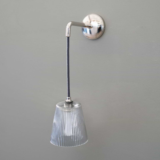 Richmond Small Hanging Wall Light Fluted Glass | Wall lights | Corston Architectural Detail