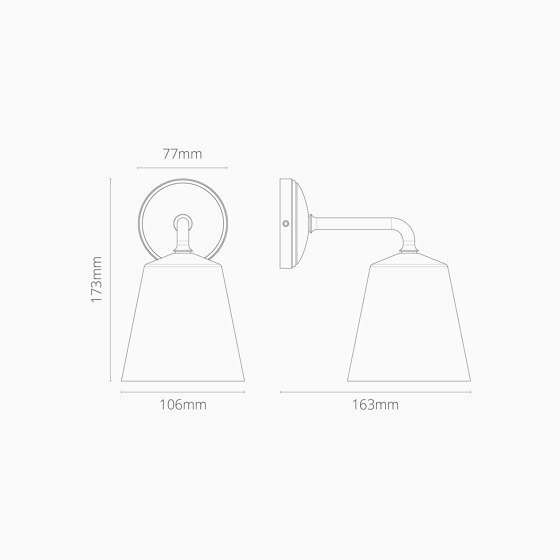 Richmond Small Wall Light | Wall lights | Corston Architectural Detail