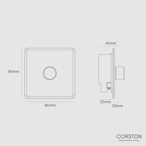 1G Two Way Dimmer Switch | Reguladores giratorios | Corston Architectural Detail