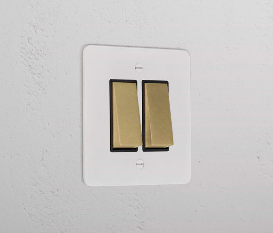 2G Two Way Rocker Switch | Interruttori leva | Corston Architectural Detail