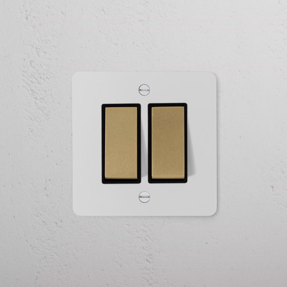 2G Two Way Rocker Switch | Kippschalter | Corston Architectural Detail