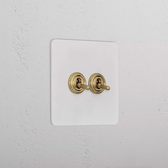 2G Two Way Toggle Switch - Paintable | Interruptores a palanca | Corston Architectural Detail