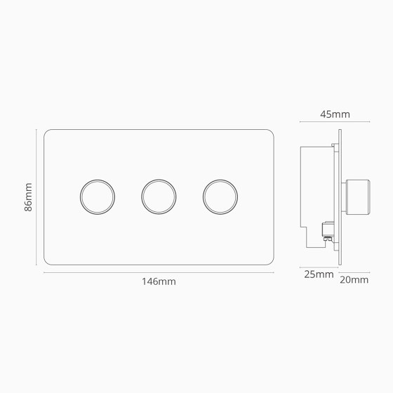 3G Two Way Dimmer Switch | Rotary dimmers | Corston Architectural Detail