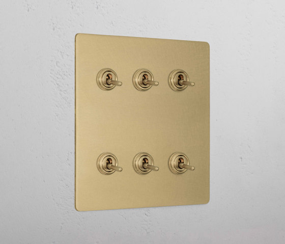 6G Two Way Toggle Switch | Kippschalter | Corston Architectural Detail