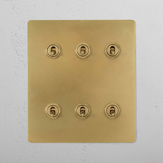 6G Two Way Toggle Switch | Kippschalter | Corston Architectural Detail