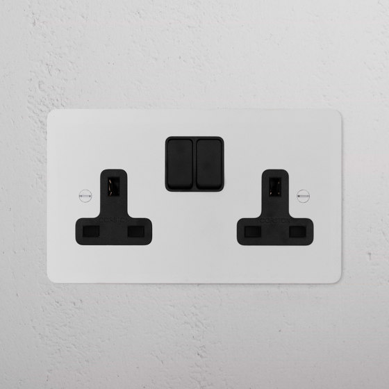 Double Socket UK | Prises norme britannique | Corston Architectural Detail